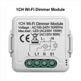 thumbnail image 2 of 2X Tuya Wifi MóDulo de Interruptor de AtenuacióN Inteligente 10A Compatible con Control de 2 VíAs 1 Unidad Compatible con la AplicacióN Home Alexa Vida Inteligente, 2 of 5