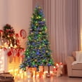 thumbnail image 2 of Costway 7.5 FT Artificial Xmas Tree with 1019 PE PVC Branch Tips & Folding Metal Stand, 2 of 10