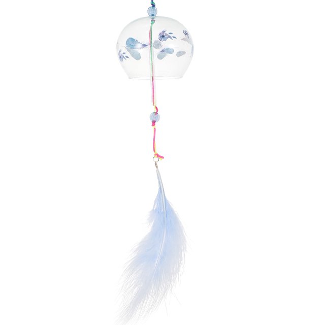 MasteelfCA Decorative Japanese Style Glass Wind Chime Pendant Household Door Hanging Wind Bell Home Decor