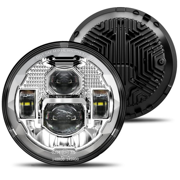 Faros LED redondos HWSTAR 2023, 18 W, 12 V, 7 pulgadas, para Jeep Wrangler
