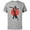 Athletic Heather, variant on The Mandalorian IG-11 Battle Ready - Short Sleeve Cotton T-Shirt for Adults - Customized-Red