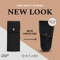 thumbnail image 7 of Ontaki Beard and Mustache Scissors 5.5 Inch Japanese Steel Black Grooming Shears with Comb, 7 of 7