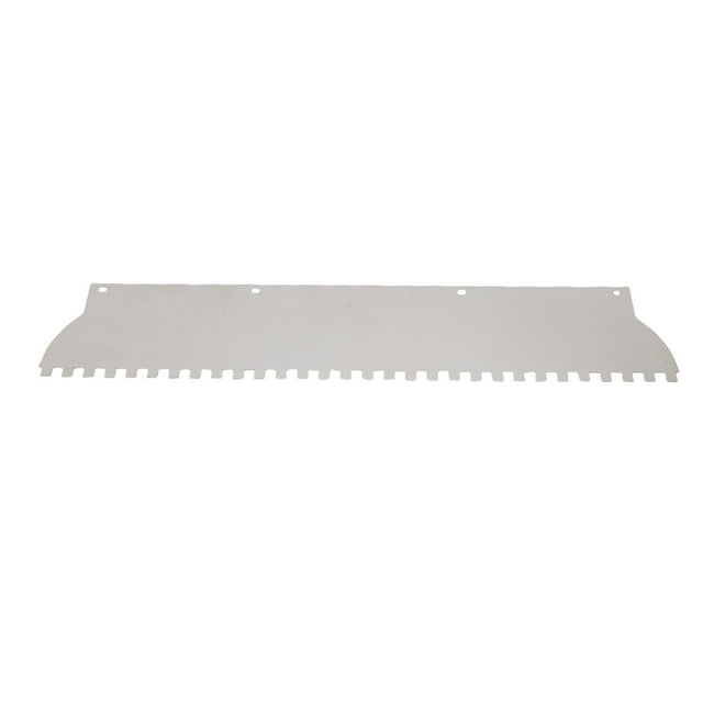 Stainless Steel Square Notch Trowel 2/5 X 2/5 Inch Notch Margin Flooring Trowel Tile Adhesive Spreader with Side Guards for Large Format Tiles Professional Installation