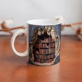 thumbnail image 6 of 3D Bookshelf Mug Sublimation, 3D Book Mug Wrap 11 Oz Ceramic Coffee Mugs, Tea Cup Mug For Office And Home, Gift And Present White Mugs For Women And Men, 6 of 7