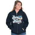 thumbnail image 4 of Tootsie Owl USA Stars and Stripes Unisex Plus Size Zip Hoodie Brisco Brands 3X, 4 of 5