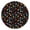 Black Colorful Skull, variant on Black Moon Star Pattern Round Fitted Tablecloth with Elastic Edge,Dining Table Cover Waterproof,Outdoor Round Tablecloth for Camping,Dining,Indoor and Outdoor
