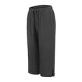 thumbnail image 5 of Casual Pants for Women Women's Fashionable And Casual Summer Elastic High Waisted Solid Color Cotton And Linen Loose Trousers, 5 of 6