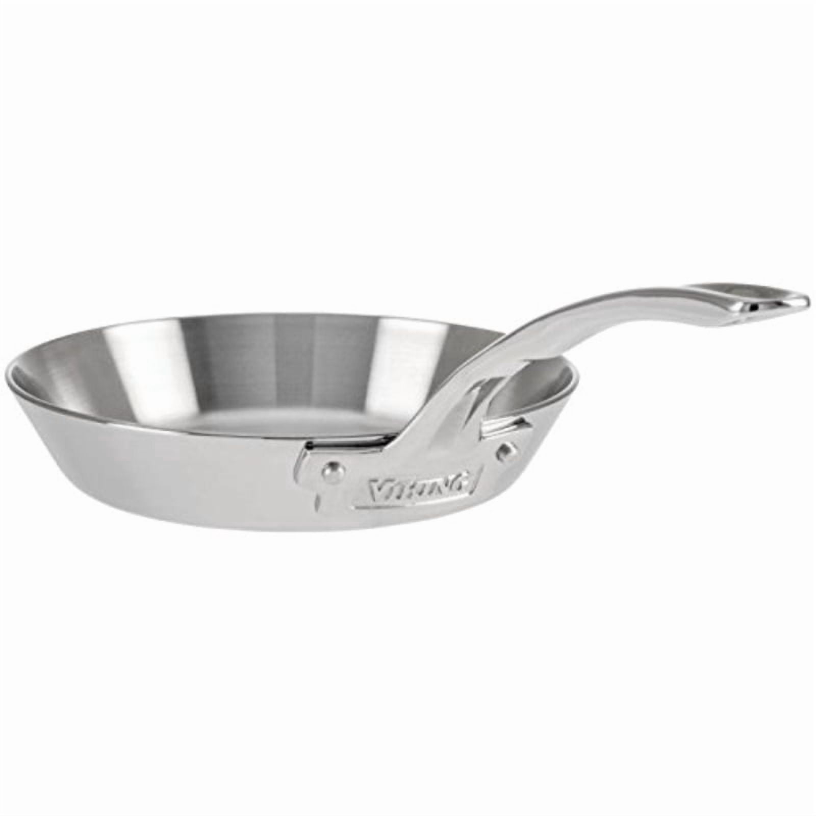 Viking Culinary Contemporary 3-Ply Stainless Steel Fry Pan, 8 Inch