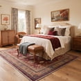 thumbnail image 5 of GENIMO 5'x7' Area Rug for Living Room, Washable Non Slip Soft Persian Rug for Bedroom Dining Room Home Office, Muted Burgundy, 5 of 11
