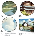 thumbnail image 3 of Designart "Tranquil Landscape of Japan" Landscapes Framed Wall Art - Traditional Blue China Hallway Framed Wall Art Decor, 3 of 6