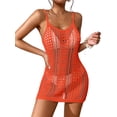 thumbnail image 2 of Diconna Robe de Plage Crochet Sans Manches à Bretelles Spaghetti Ajourée Mini Robe de Maillot de Bain, 2 of 4