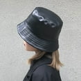 thumbnail image 3 of Walbest Faux Leather Bucket Hat for Women, Trendy Leather Sun Fishing Hat Fashion Waterproof Cap, 3 of 7