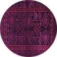 thumbnail image 1 of Ahgly Company Indoor Round Persian Purple Traditional Area Rugs, 8' Round, 1 of 4