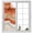 Burnt Orange, variant on Grey Coastal Privacy Window Film, Decorative Frosted Glass Window Film, Summer Beach Nautical Abstract Art Reusable Peel and Stick Static Cling for Home Bathroom Office Glass Door 17.7"x39.3"