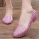 thumbnail image 2 of Amzcrzy Zapatos de mujer,Zapatos de mujer,Zapatillas de mujer, Sandalias de tacón plano de verano nuevas, suela suave, zapatos informales transparentes con cristales para exteriores. Sandalias Mujer, 2 of 4