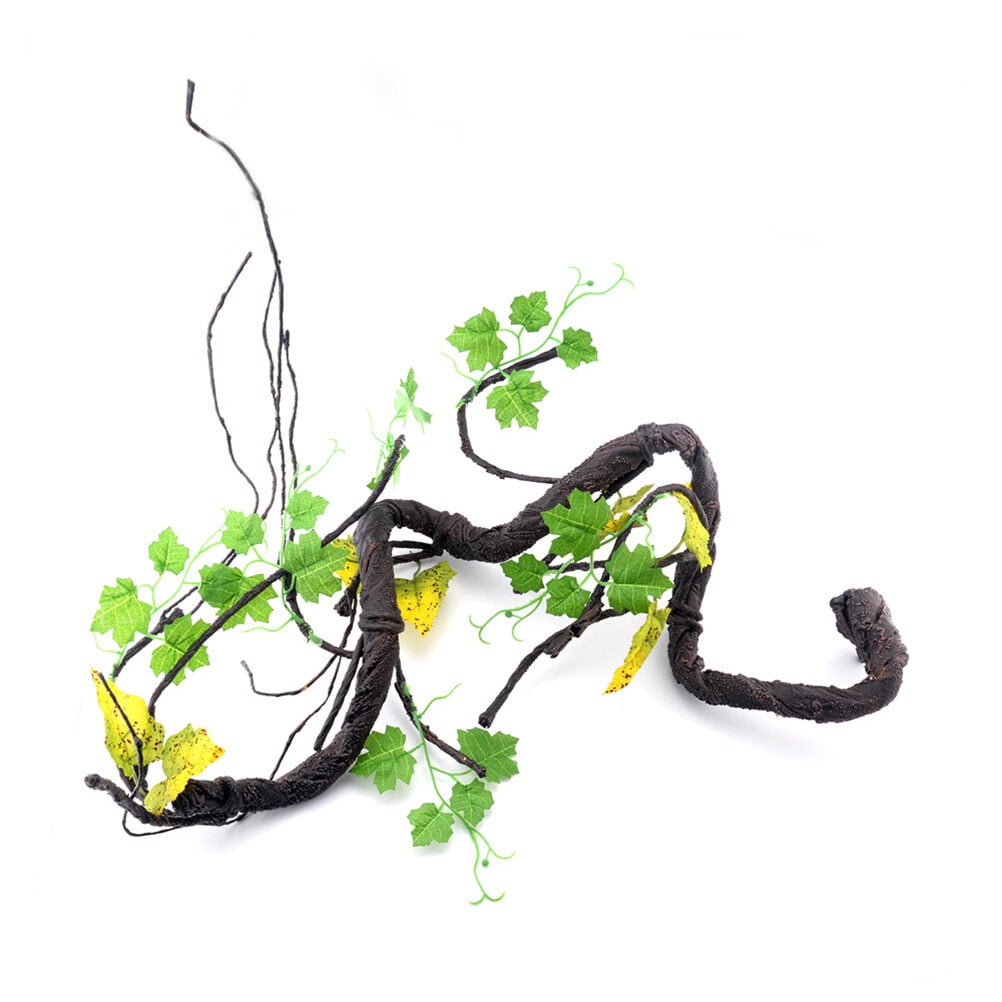 FOMIYES Premium Plastic Artificial Reptile Habitat Vine for Lizards and Bearded Dragons Decoration