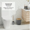 thumbnail image 6 of Virtu 6 Piece Bamboo Bathroom Sets, Gray Bathroom Accessories Set for Minimalistic Bathroom Décor, 6 of 6
