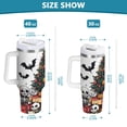 thumbnail image 6 of Yayeee 30oz Stainless Steel Tumbler with Straw and Handle Double-Wall Insulated Travel Water Bottle, Green Halloween Trees, 6 of 8