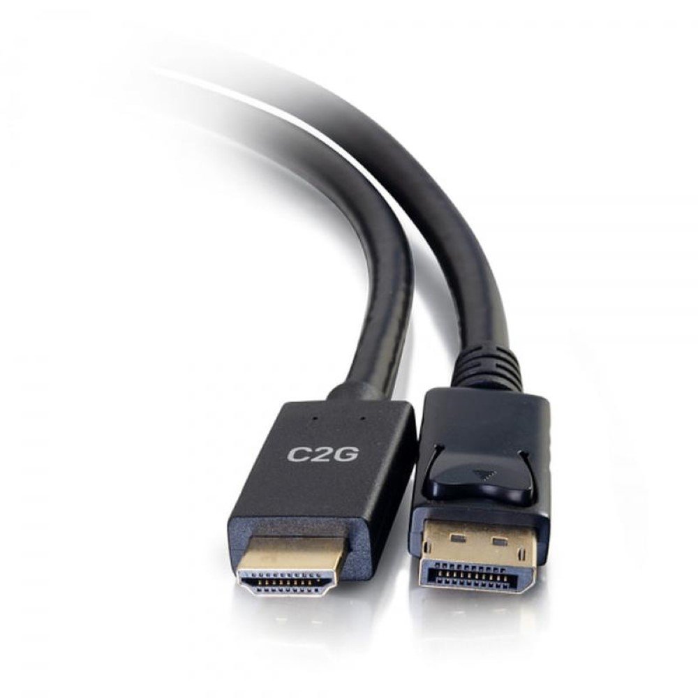 C2G 10ft DisplayPort Male to HDMI Male Passive Adapter Cable 4K 30Hz