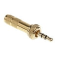 thumbnail image 3 of facefd 3.5mm Screw Lock Stereo Jack Male Plug Metal Audio Solder Adapter gold, 3 of 8