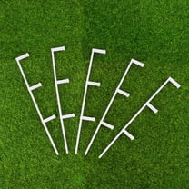 Hytrove 1 Set White Plastic Decorative Fence Model for Garden Home Decor 11.8x1.2x0.2in