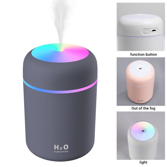 Usb De 300Ml Con Humidificador De Niebla De Luz Nocturna Humidificador De Aire Para Escritorio De Oficina De Habitación Methold HA047783-02