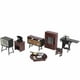 thumbnail image 4 of Muebles De Casa De Muñecas, Accesorios Portátiles De Casa De Muñecas 1:18, Hermoso Estilo Vintage Duradero Para La Creatividad De Capacidad Lógica OTVIAP 1:18 Dollhouse Furniture, 4 of 8
