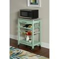 thumbnail image 4 of Linon Neyrey Mobile Kitchen Island with Speckled Granite Top, Green, 4 of 15