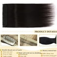 thumbnail image 6 of MY-LADY 10''-24'' 5 Clips in Human Hair Extensions Thick Real Natural Hair Pieces 100% Full Head Remy Hair 16inch #1B Natural Black(Heavy), 6 of 8