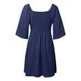 thumbnail image 5 of WENWU Womens Dresses 2024 Spring Summer Deep V Neck Elegant Bow Tie Mini Dress S XL Casual Knee Length Dresses for Women Maxi for Women, 5 of 7