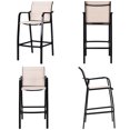 thumbnail image 1 of Patiojoy 4 Pieces Patio Bar Chair Counter Height Stool Indoor & Outdoor, 1 of 7
