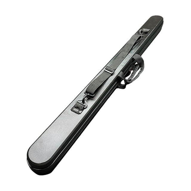 koolsoo Billiard Pool Cue Case 3/4 Snooker Billiard Cue Case PVC Protector Hard Case Black