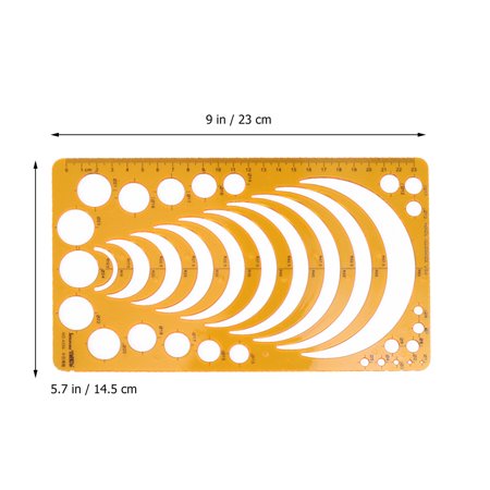 4 PCS Planner Stencils Oval Templates Building Formwork Student