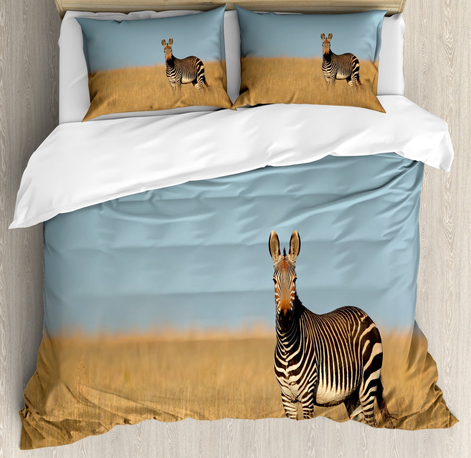 Wildlife King Size Duvet Cover Set, Cape Mountain Zebra National Park