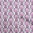 thumbnail image 1 of oneOone Polyester Spandex Dusty Purple Fabric Leaves & Clover Quilting Supplies Print Sewing Fabric By The Yard 56 Inch Wide, 1 of 6