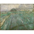 thumbnail image 2 of Vincent van Gogh 18x15 Black Ornate Wood Framed Double Matted Museum Art Print Titled - Rain, 2 of 5