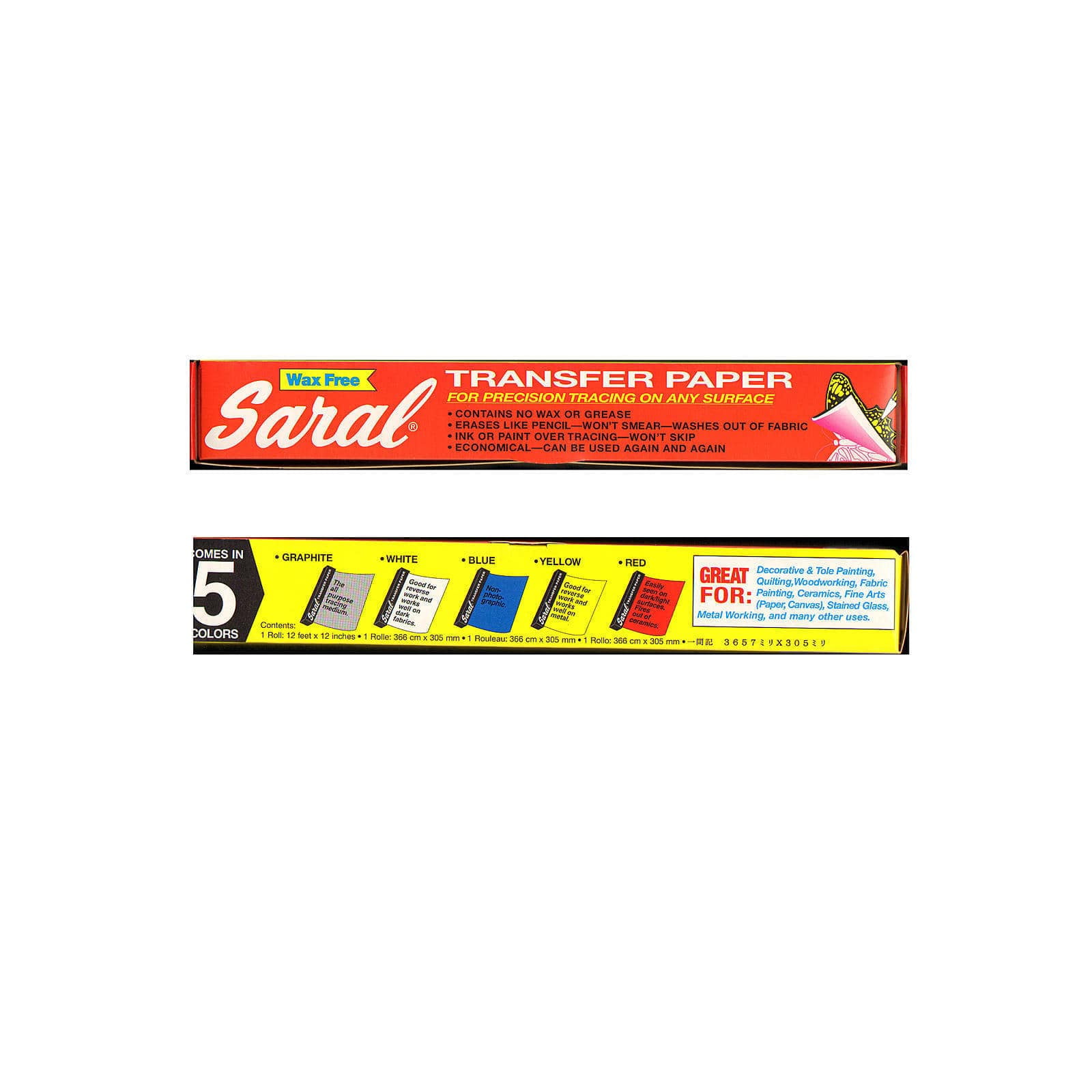 Saral Red Transfer Paper, 12 ft Roll – Your Ceramic Store