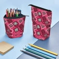 thumbnail image 4 of Picia Geometry Print Telescopic Pencil Case, Telescopic Pen Holder Telescopic Pencil Pouch Bag Stationery Pencil Case Box Storage Organizer Makeup Bag, 4 of 6