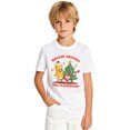 thumbnail image 2 of Boys Graphic Tees Rockin Around The Classroom Christmas Tree Short Sleeve Kids T-Shirt, 100% Cotton Soft Casual Tops for Children, 2 of 5