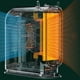 thumbnail image 3 of Calentador Eléctrico Soplador de aire caliente de escritorio de 500 W Calentadores de ventilador eléctrico de salida de aire grande (blanco de la UE) Ndcxsfigh Libre de BPA, 3 of 9