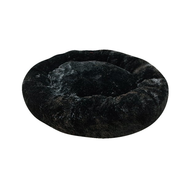 Cama Antiestres Lunics Cama Ch Peluche Negro