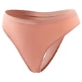 thumbnail image 3 of Audhol Thongs for Women Womens High Waisted Bikini Underwear Smooth Hipster Underwear Breathable Ladies Seamless Thongs for Women Rose Gold L, 3 of 8