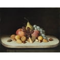 thumbnail image 2 of Robert S. Duncanson 18x14 Black Ornate Wood Framed Double Matted Museum Art Print Titled - Still Life with Fruit and Nuts (1848), 2 of 5