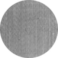 thumbnail image 1 of Ahgly Company Indoor Round Abstract Gray Contemporary Area Rugs, 4' Round, 1 of 1