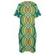 thumbnail image 4 of Retro Geometric Globe Pattern 540 Loose Pocket Dress Women's dress short dresses daring, 4 of 6