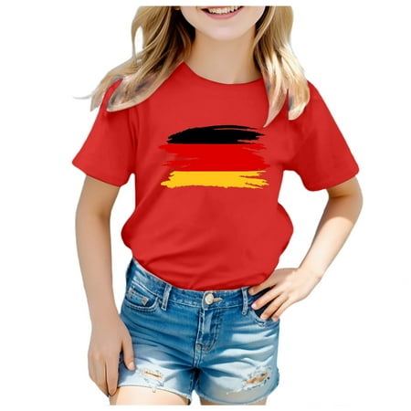 

Unisex Kids Print Tee Boy Girl Funny T Shirts Short Sleeve Round Neck Top Leisure Skin-Friendly T Shirts for Boys Baby Girl Clothes