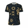 thumbnail image 4 of T Shirt For Men Sun And Moon Retro Gym T-Shirt Beach Astronomy Witch Classic Trending Tee Shirt For, 4 of 7