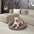 thumbnail image 2 of Happy Hounds Murphy Deluxe Donut Dog Bed, Gray, Medium (32 x 32 in.), 2 of 9
