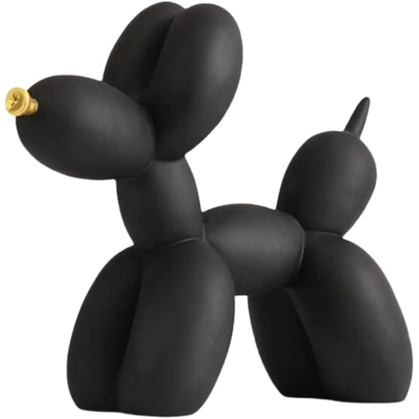 Adorno artístico perro globo colores vivos XINYU boca de oro negro