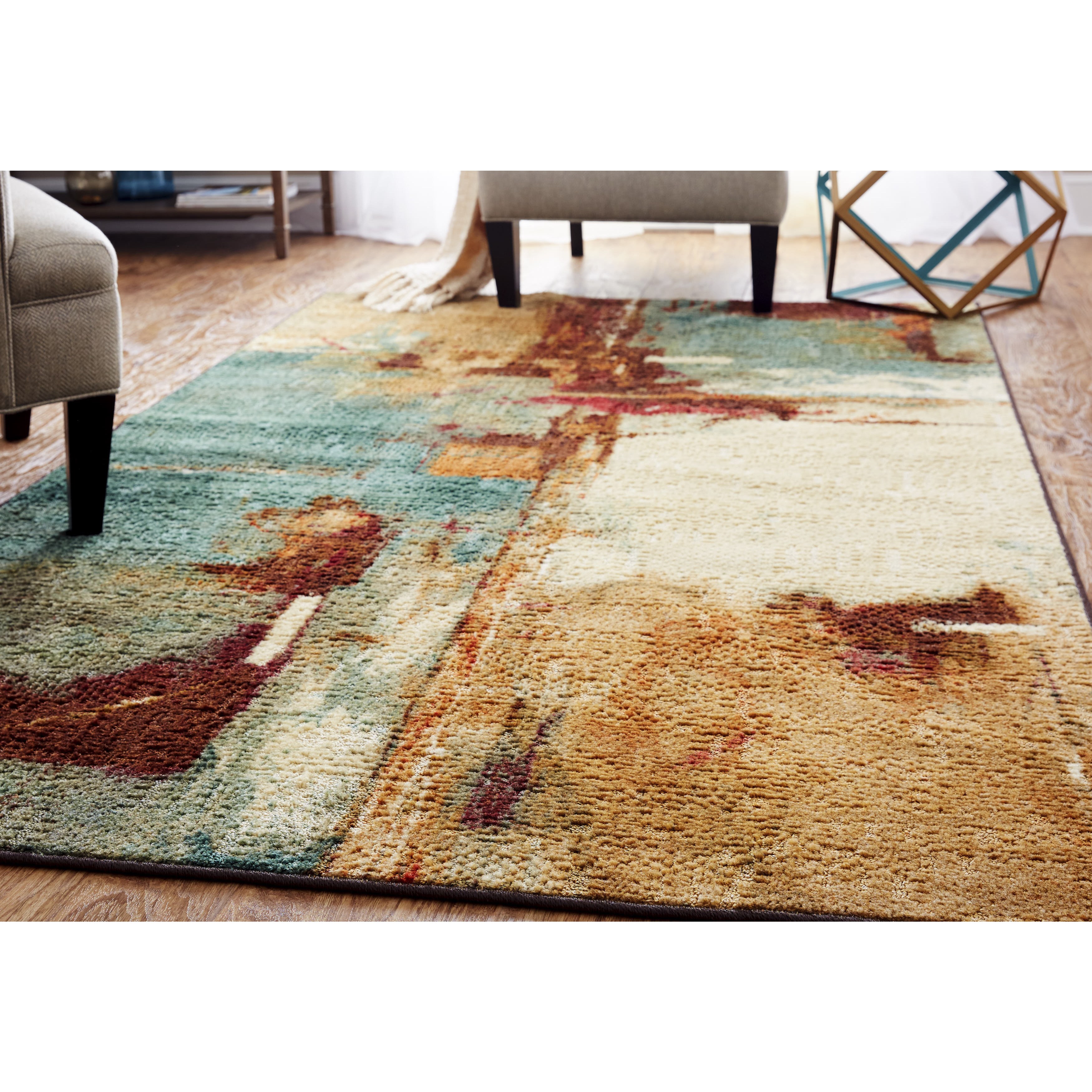 Mohawk Home Strata Aqua Fusion Area Rug, 5' x 8'